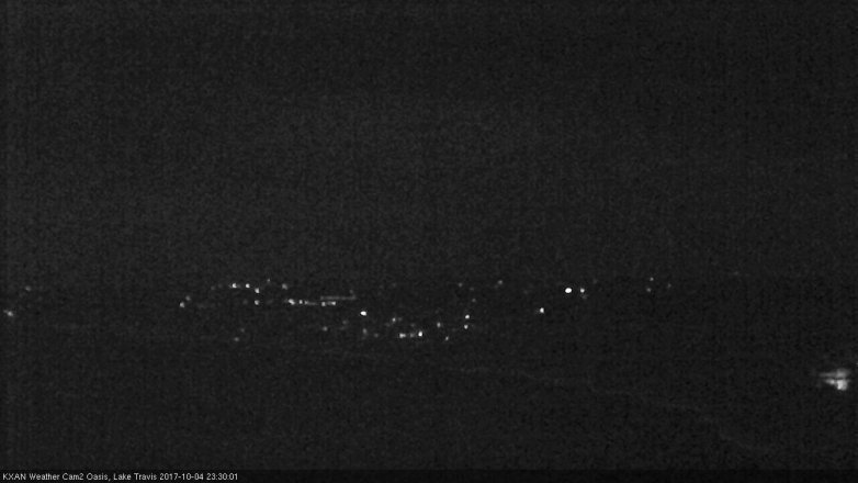 Lake Travis webcam, October 4, 2017 10:55 PM CT
