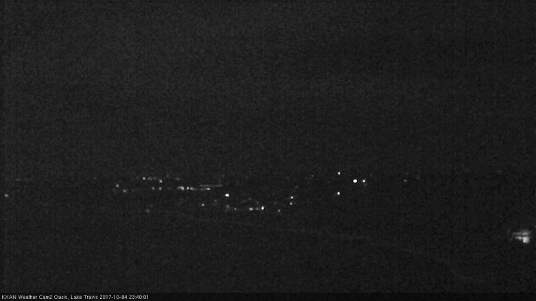 Lake Travis webcam, October 4, 2017 11:00 PM CT