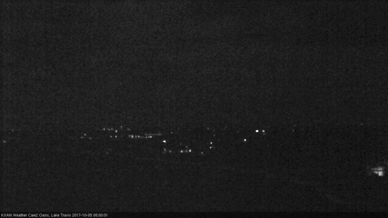 Lake Travis webcam, October 4, 2017 11:15 PM CT
