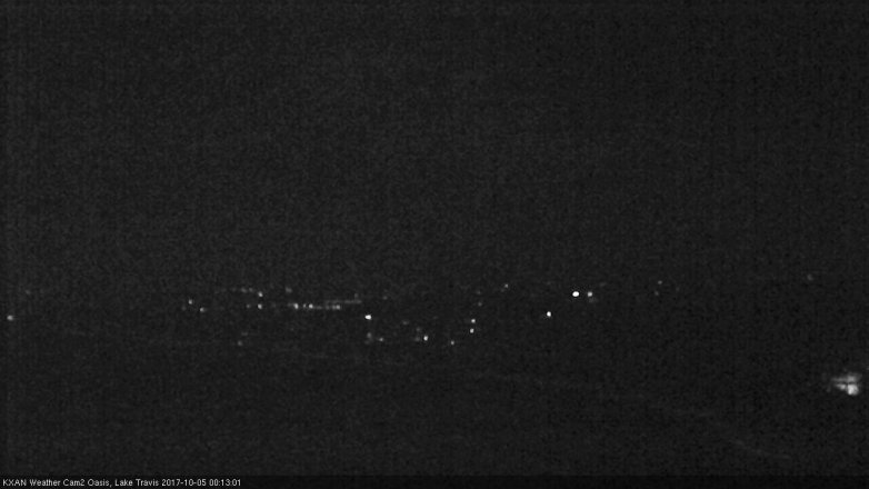 Lake Travis webcam, October 4, 2017 11:20 PM CT