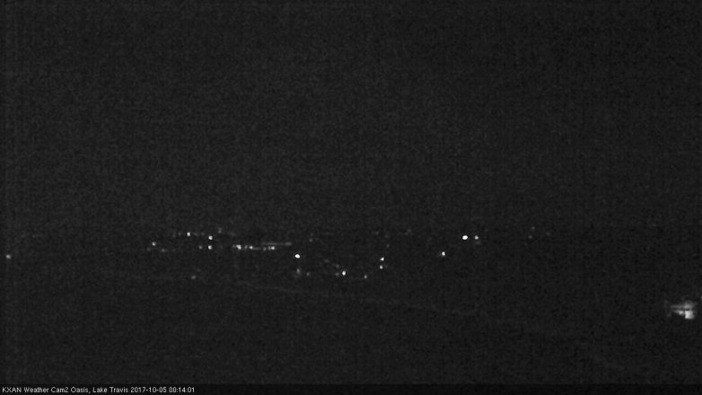 Lake Travis webcam, October 4, 2017 11:25 PM CT