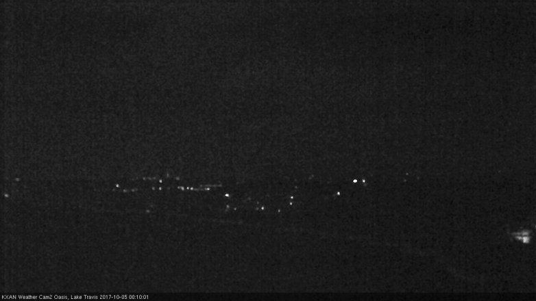 Lake Travis webcam, October 4, 2017 11:40 PM CT