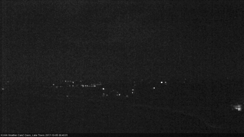 Lake Travis webcam, October 4, 2017 11:50 PM CT