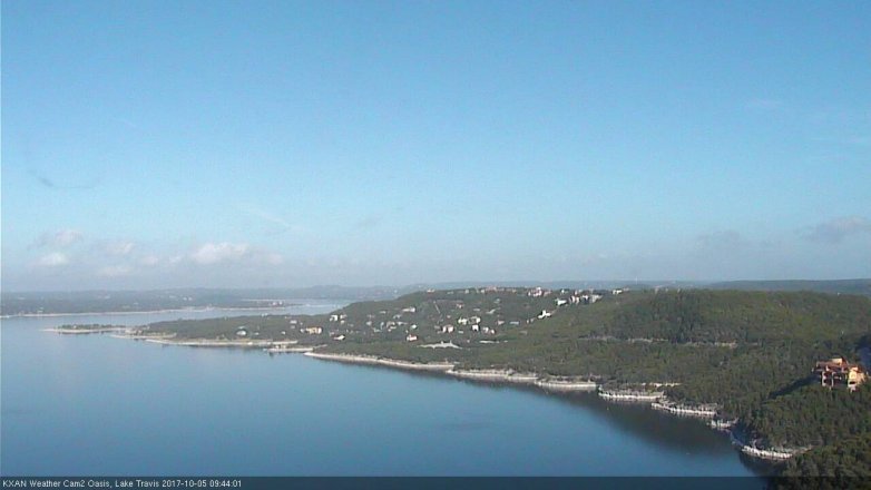 Lake Travis webcam, October 5, 2017 9:05 AM CT