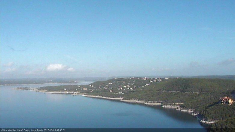 Lake Travis webcam, October 5, 2017 9:10 AM CT
