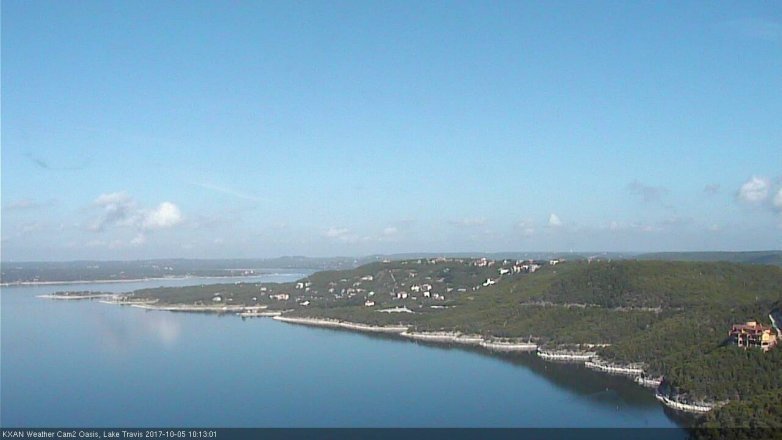 Lake Travis webcam, October 5, 2017 9:45 AM CT