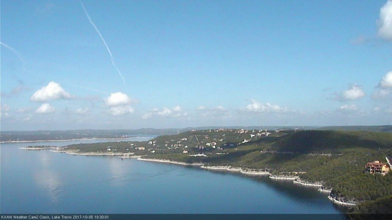Lake Travis webcam, October 5, 2017 9:50 AM CT