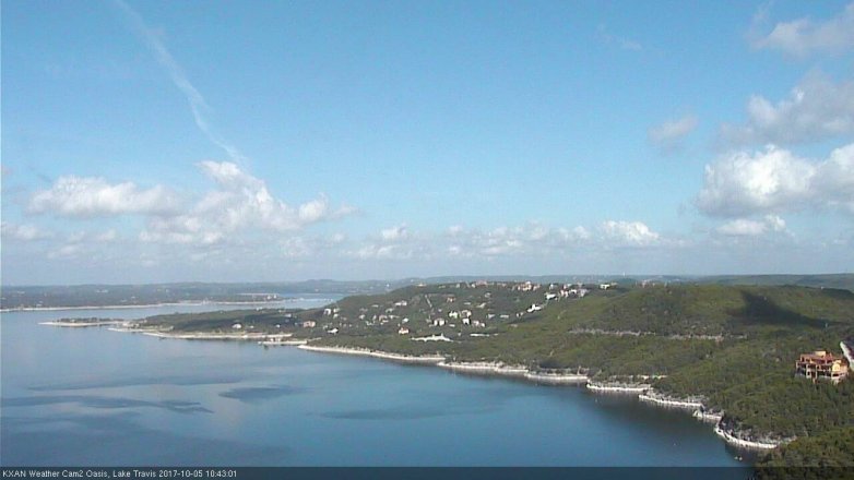 Lake Travis webcam, October 5, 2017 9:55 AM CT