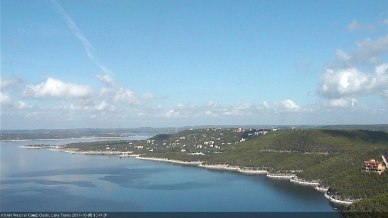 Lake Travis webcam, October 5, 2017 10:00 AM CT