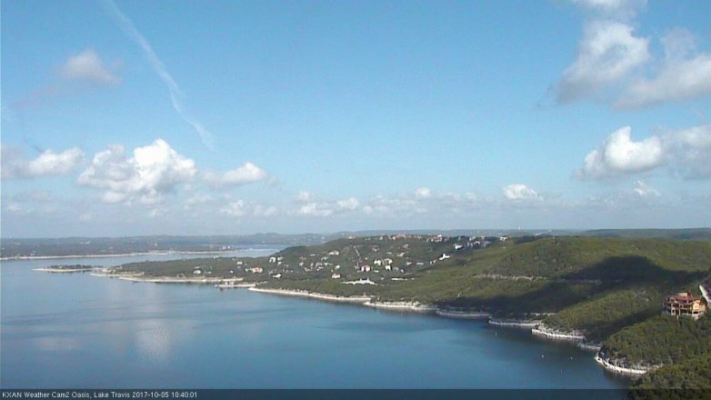 Lake Travis webcam, October 5, 2017 10:05 AM CT
