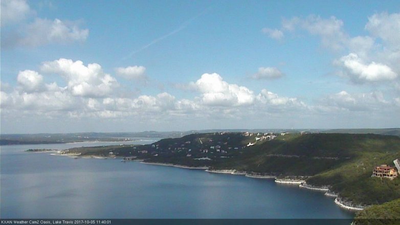 Lake Travis webcam, October 5, 2017 11:05 AM CT