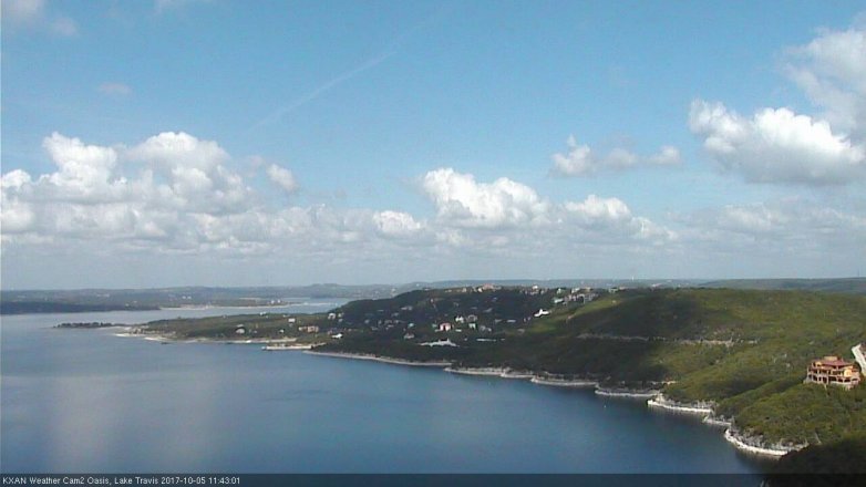 Lake Travis webcam, October 5, 2017 11:10 AM CT