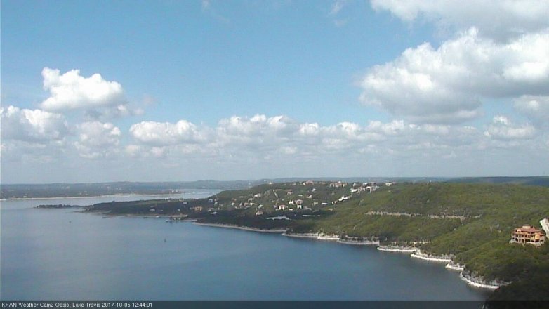 Lake Travis webcam, October 5, 2017 12:05 PM CT