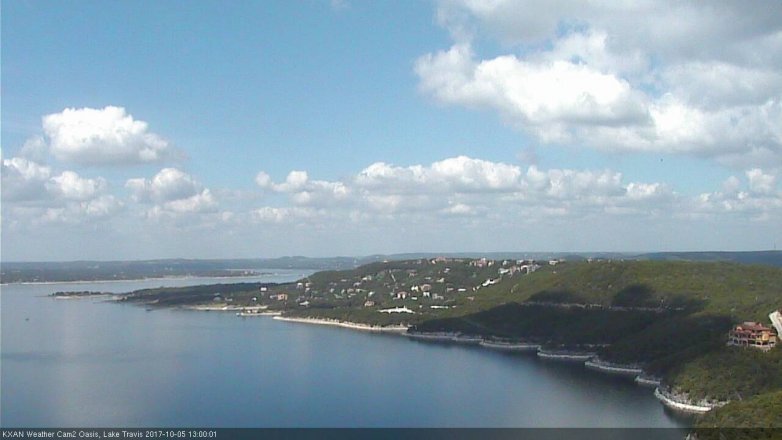 Lake Travis webcam, October 5, 2017 12:10 PM CT