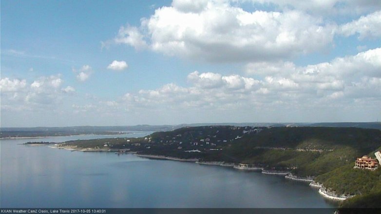 Lake Travis webcam, October 5, 2017 12:45 PM CT