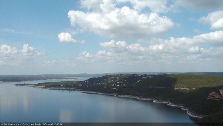 Lake Travis webcam, October 5, 2017 12:55 PM CT