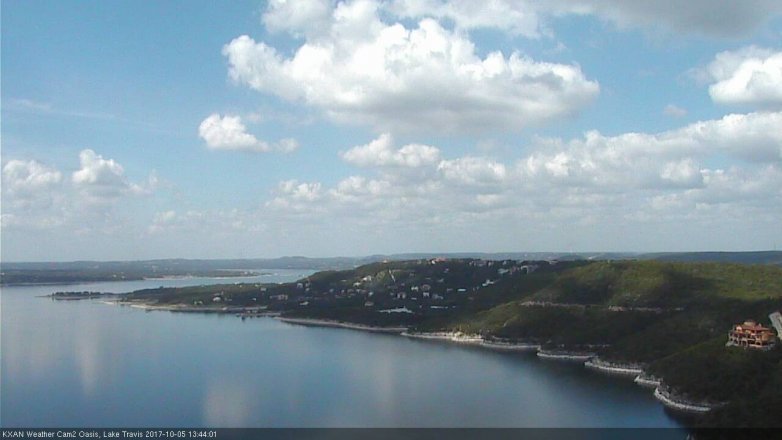 Lake Travis webcam, October 5, 2017 1:00 PM CT