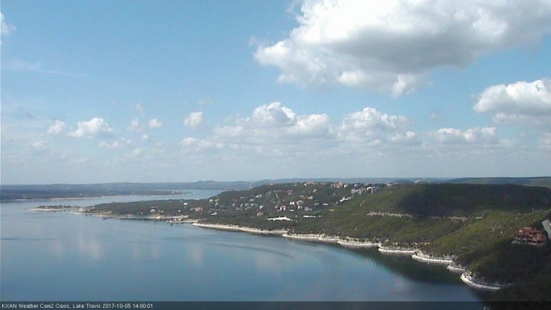 Lake Travis webcam, October 5, 2017 1:05 PM CT
