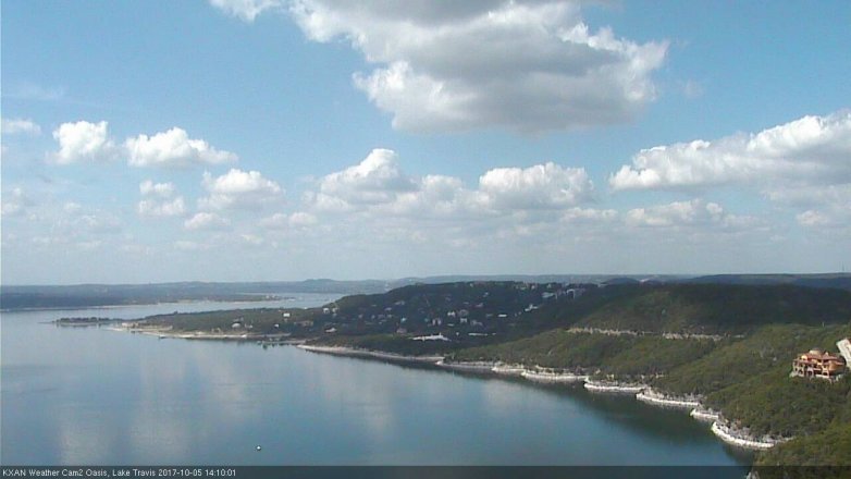 Lake Travis webcam, October 5, 2017 1:25 PM CT