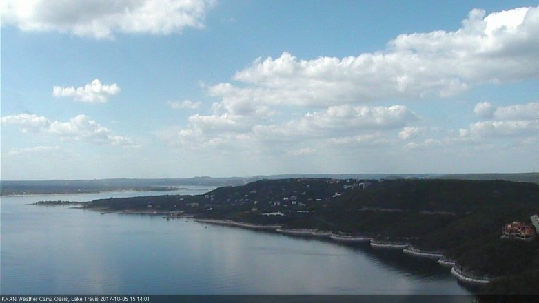Lake Travis webcam, October 5, 2017 2:25 PM CT