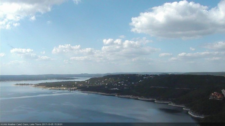 Lake Travis webcam, October 5, 2017 2:55 PM CT