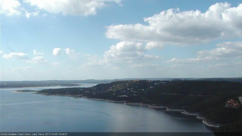 Lake Travis webcam, October 5, 2017 3:10 PM CT