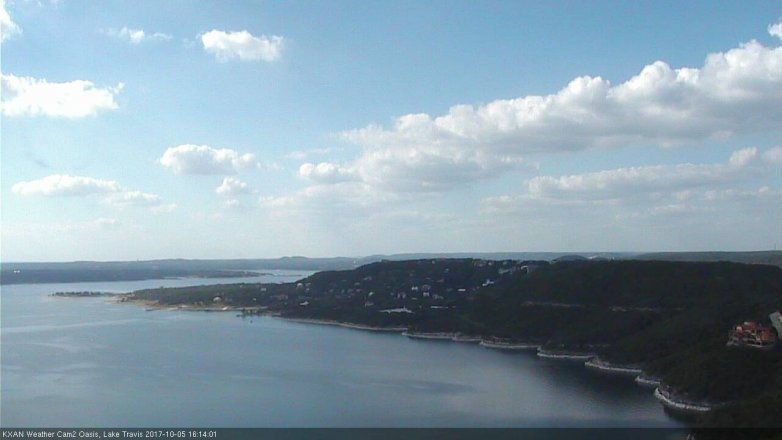 Lake Travis webcam, October 5, 2017 3:20 PM CT