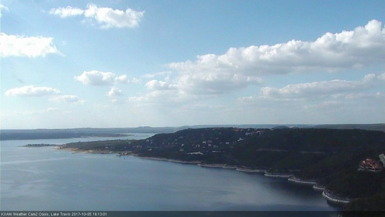 Lake Travis webcam, October 5, 2017 3:35 PM CT