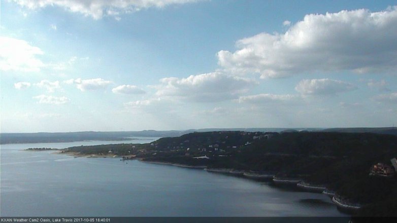 Lake Travis webcam, October 5, 2017 3:50 PM CT