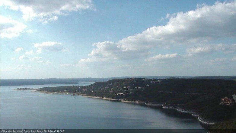 Lake Travis webcam, October 5, 2017 3:55 PM CT