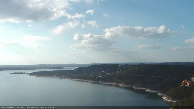 Lake Travis webcam, October 5, 2017 4:20 PM CT