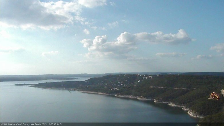 Lake Travis webcam, October 5, 2017 4:35 PM CT