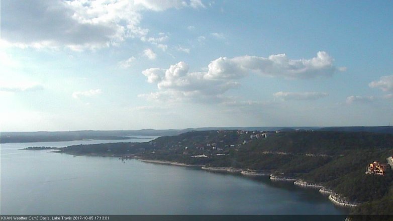 Lake Travis webcam, October 5, 2017 4:40 PM CT
