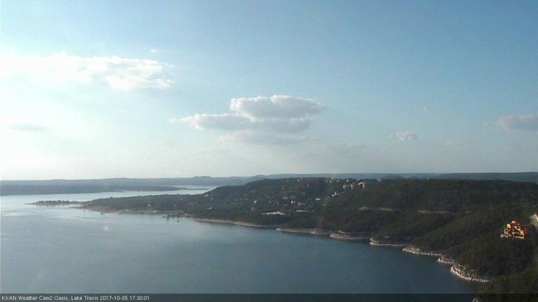 Lake Travis webcam, October 5, 2017 4:45 PM CT