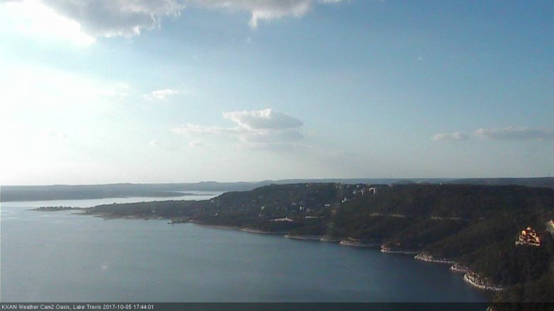 Lake Travis webcam, October 5, 2017 4:55 PM CT