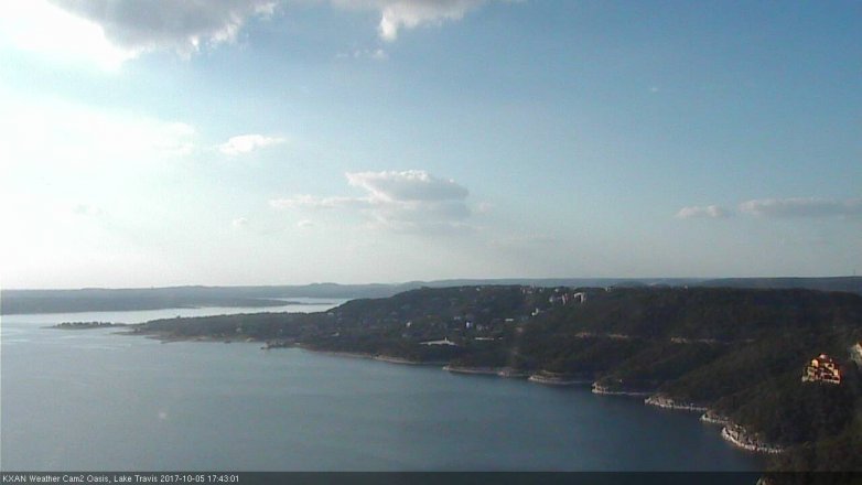 Lake Travis webcam, October 5, 2017 5:05 PM CT