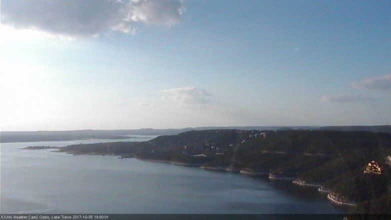 Lake Travis webcam, October 5, 2017 5:15 PM CT