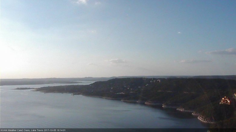 Lake Travis webcam, October 5, 2017 5:45 PM CT