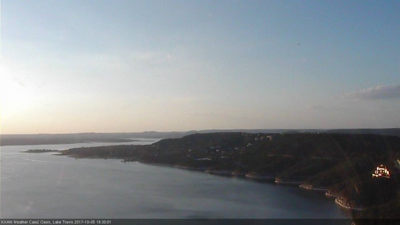 Lake Travis webcam, October 5, 2017 5:50 PM CT