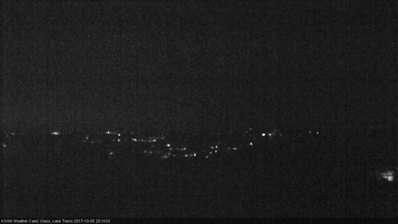 Lake Travis webcam, October 5, 2017 7:30 PM CT