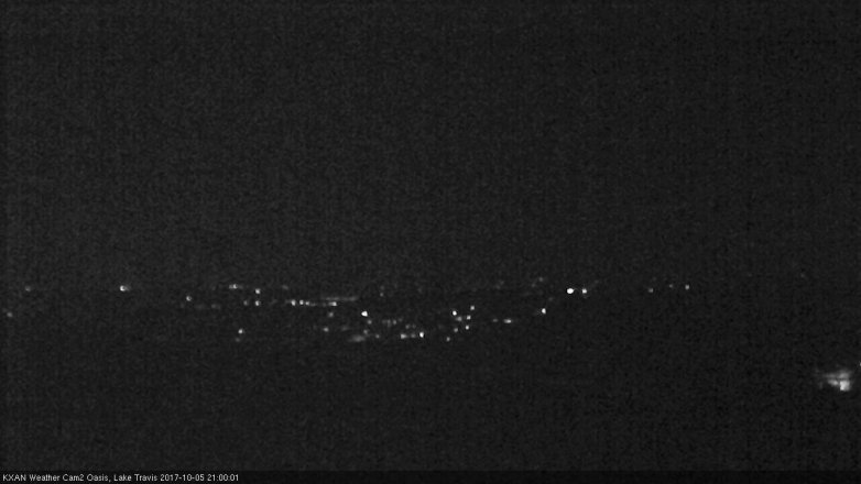 Lake Travis webcam, October 5, 2017 8:15 PM CT
