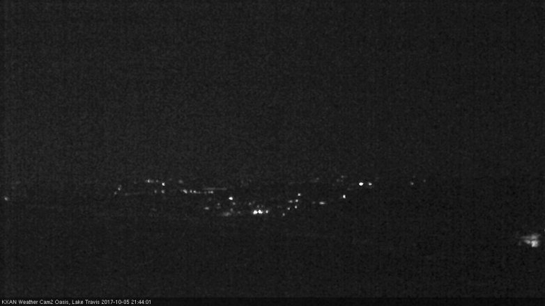 Lake Travis webcam, October 5, 2017 9:05 PM CT