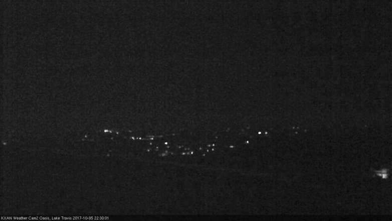 Lake Travis webcam, October 5, 2017 9:50 PM CT