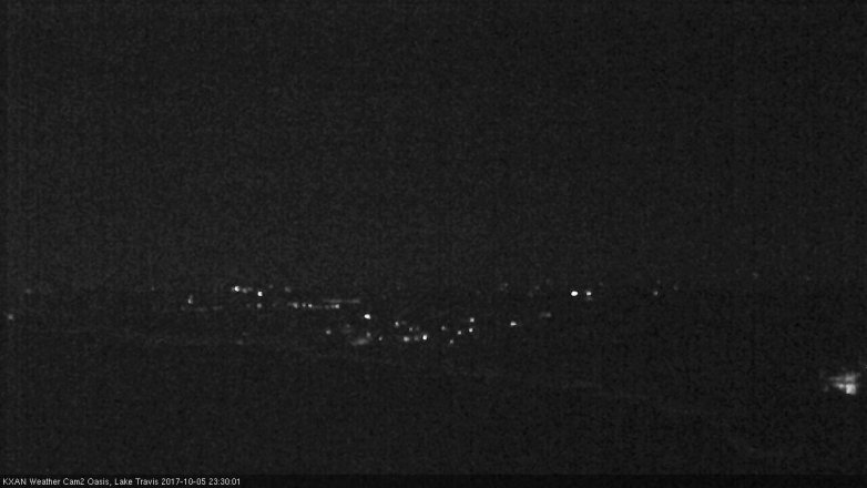 Lake Travis webcam, October 5, 2017 10:45 PM CT