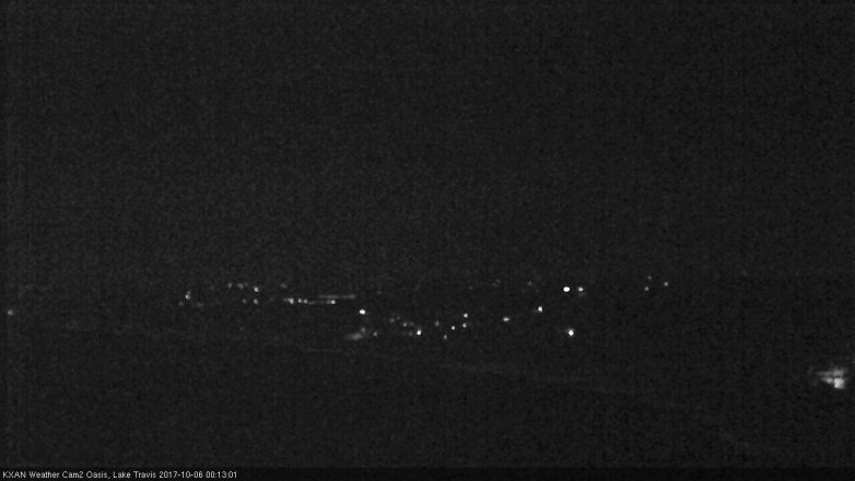 Lake Travis webcam, October 5, 2017 11:30 PM CT