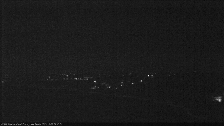 Lake Travis webcam, October 5, 2017 11:50 PM CT