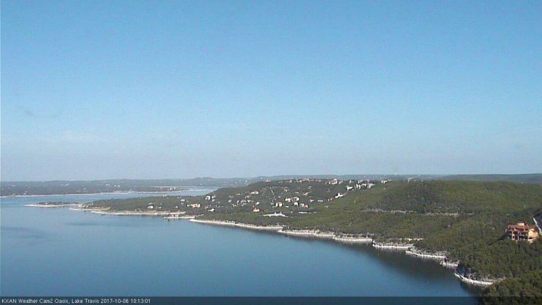 Lake Travis webcam, October 6, 2017 9:40 AM CT