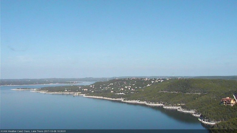 Lake Travis webcam, October 6, 2017 9:55 AM CT