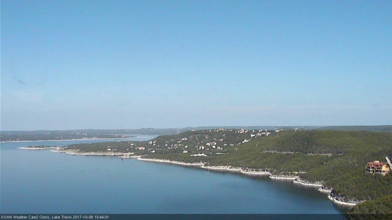 Lake Travis webcam, October 6, 2017 10:00 AM CT