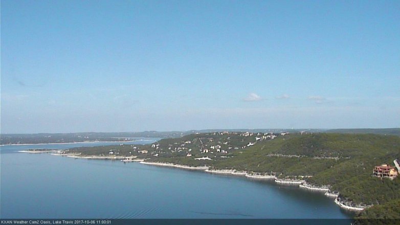 Lake Travis webcam, October 6, 2017 10:05 AM CT
